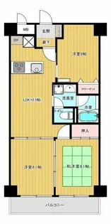 エグゼK&KⅡ【3階】の間取り
