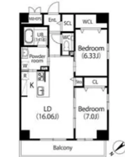 GRAN DUKE伝馬町【4階】の間取り