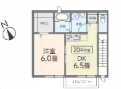 兵庫県神戸市北区道場町道場【アパート】の間取り