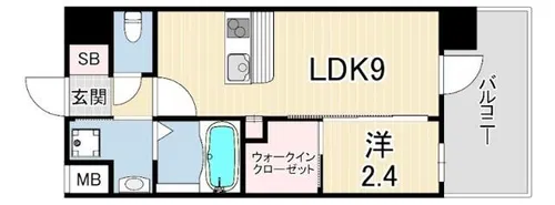 セレニテ西元町アリエ【11階】の間取り