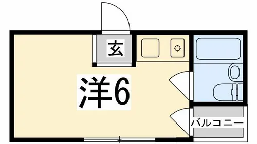 プチメゾンSENBA【403号室】の間取り