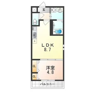 フジパレス遠里小野イースト【2階】の間取り