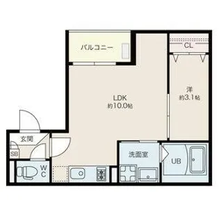 Jack terasakiⅠ【2階】の間取り