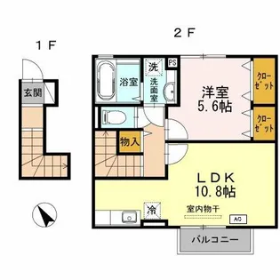 サニーヒルⅡ【2階】の間取り