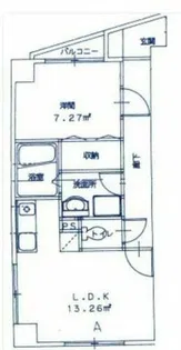 ドエル勝川【403号室】の間取り