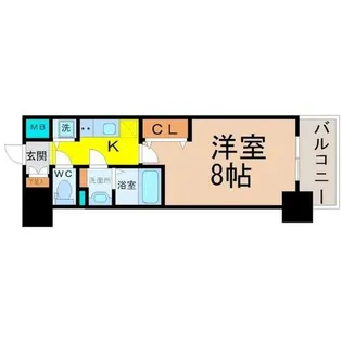 プレサンス新栄町ギャラント【8階】の間取り