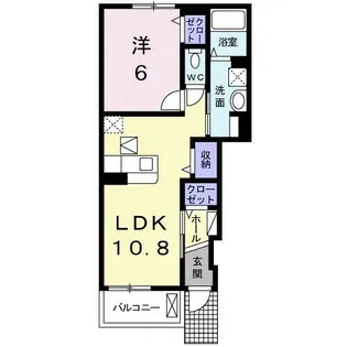 モンテ グランデ Ⅱ【1階】の間取り