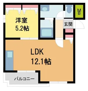 シャーメゾン宝塚【201号室】の間取り