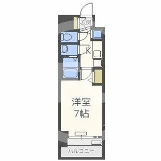 プレサンス水都OKAWA【5階】の間取り