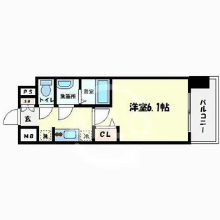 プレサンス松屋町ファステ【12階】の間取り