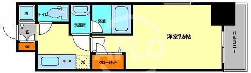 アーデン堺筋本町【4階】の間取り