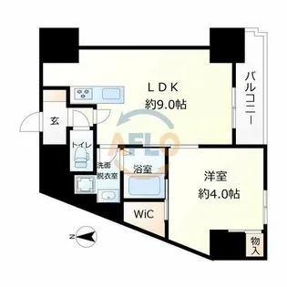 レクシア天神西町【5階】の間取り