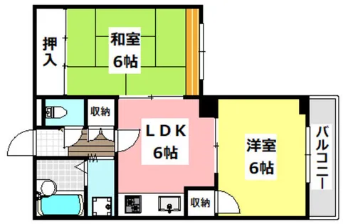 吉川ハイツ【201号室】の間取り