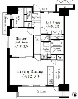 アンアージュ白壁【3階】の間取り
