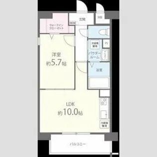 サクラート駅南【202号室】の間取り
