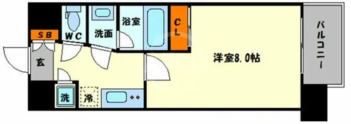 スプランディッド3【2階】の間取り