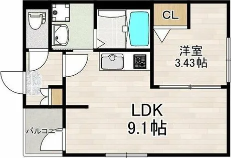 フーハイツ【2階】の間取り