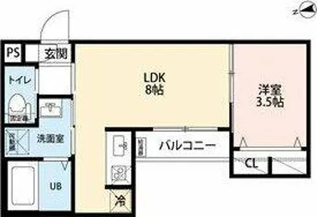 Maururu高畑(マルルタカバタ)【1階】の間取り