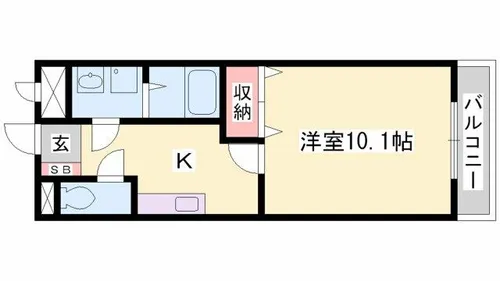 EL-NIDO NODA【201号室】の間取り