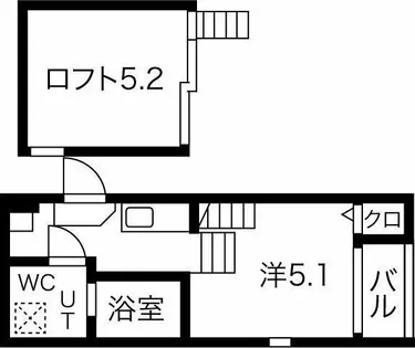 ハーモニーテラス川名町【2階】の間取り