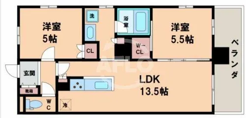 富士林プラザ15番館【3階】の間取り