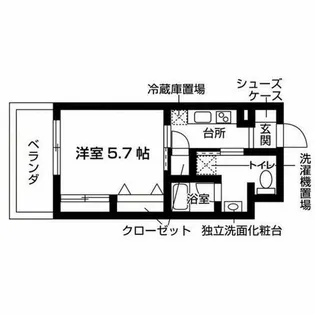 エスト日比野【8階】の間取り