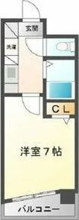 エステート記念橋【6階】の間取り