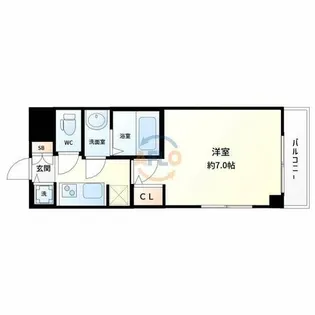 La Douceur新大阪【7階】の間取り