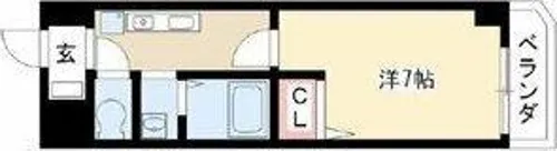 グランディア那古野【7階】の間取り