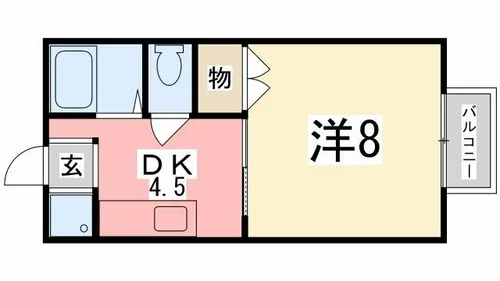 サンコーポ車崎【1階】の間取り