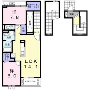 アフタヌーンベル【3階】の間取り