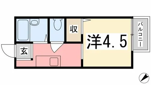 パールハイツ【201号室】の間取り