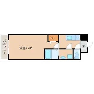 シエテ立花駅前【6階】の間取り