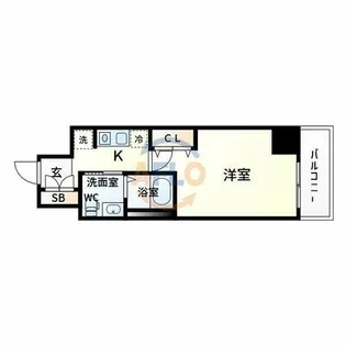 エステムコート新大阪Ⅷレヴォリス【10階】の間取り