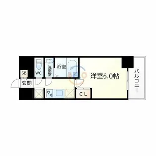 ワールドアイ大阪城EASTⅢ【8階】の間取り