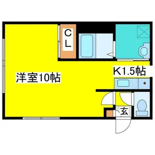 カーサ国際大前【3階】の間取り