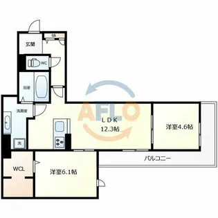 ナティ サウス【2階】の間取り
