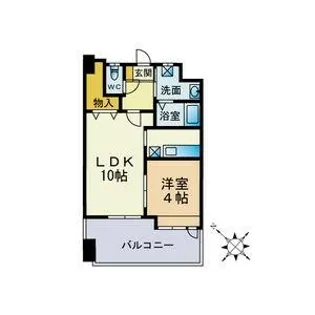 グランドール薬院【7階】の間取り