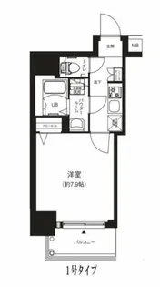 エグゼ堺筋本町【4階】の間取り