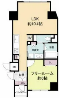 RIDGE北堀江【5階】の間取り