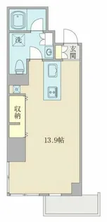 RIDGE北堀江【6階】の間取り