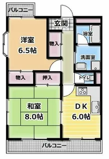 文夫ハイツⅡ【3階】の間取り