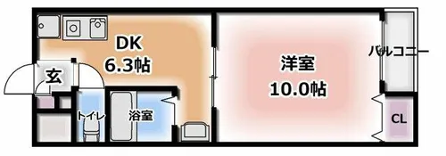 SPマンション【2階】の間取り