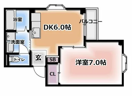 メゾンバニーNO1【3階】の間取り