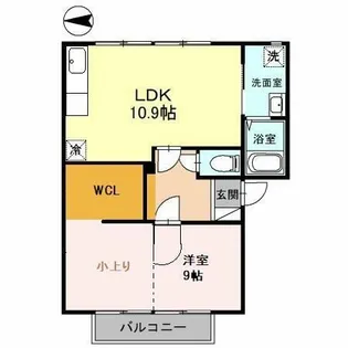 フレグランスメイビーA棟【105号室】の間取り
