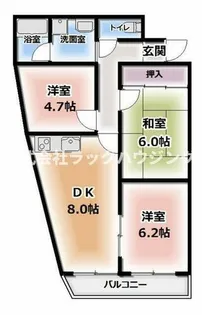 ロイヤルハイツ木村2号館【3階】の間取り