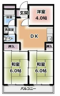 ロイヤルハイツ木村1号館【2階】の間取り