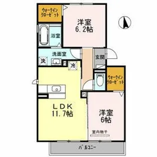 クレセントⅥ【3階】の間取り