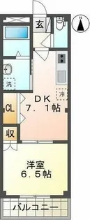 ローズガーデン青山【1階】の間取り