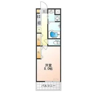 Shining二条離宮【4階】の間取り